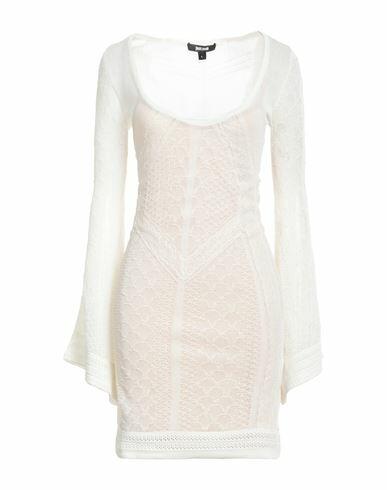 Just Cavalli Woman Mini dress White Cotton, Polyamide, Viscose Cover