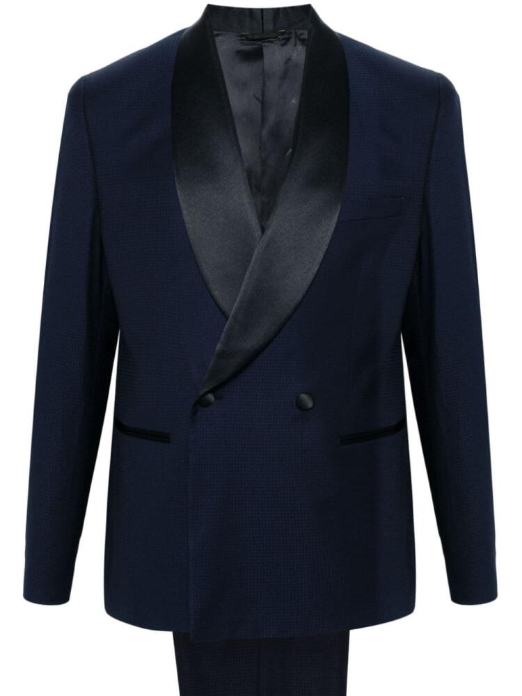 Manuel Ritz dogtooth-pattern single-breasted suit - Blue Cover