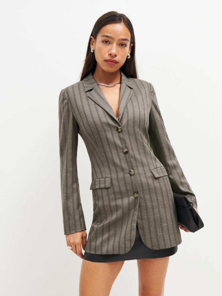 Reformation Jacques Long Fitted Blazer Cover