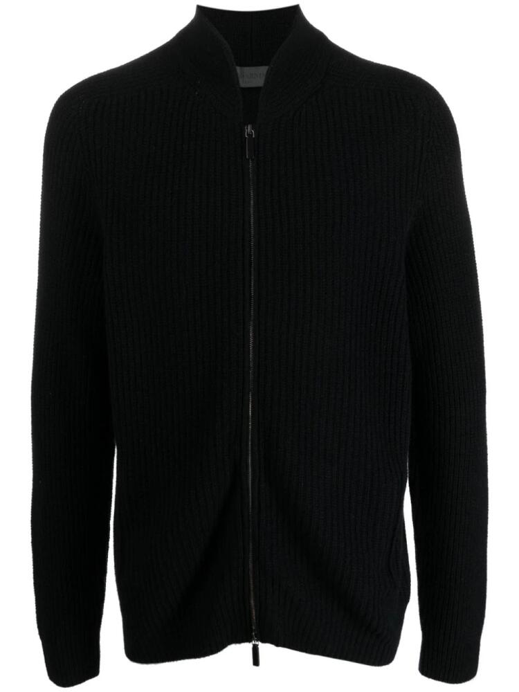 Iris Von Arnim ribbed-knit cashmere cardigan - Black Cover