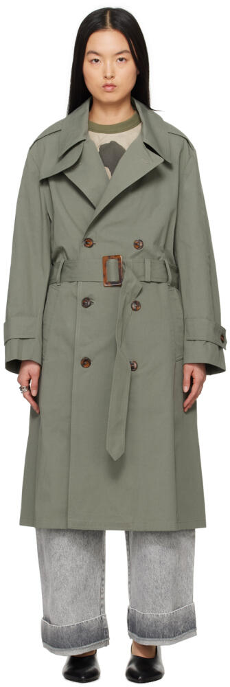 VAQUERA Khaki Cutout Coat Cover