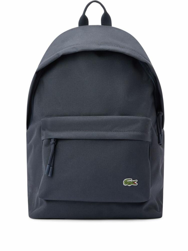 Lacoste logo-patch backpack - Blue Cover