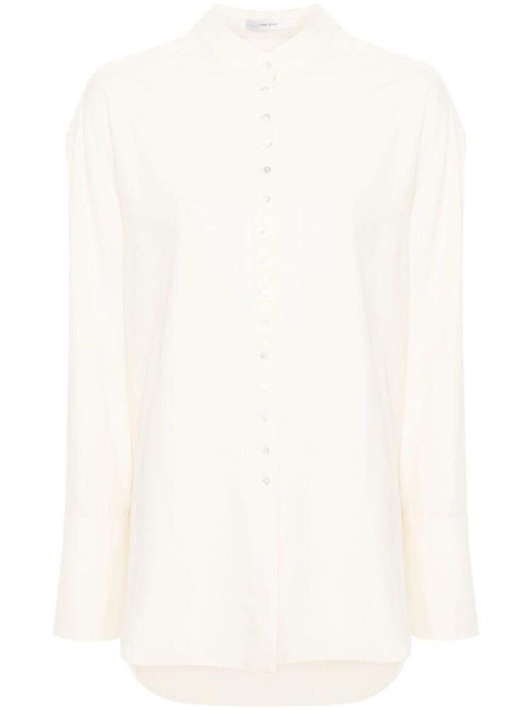 The Row silk buttoned shirt - Neutrals Cover