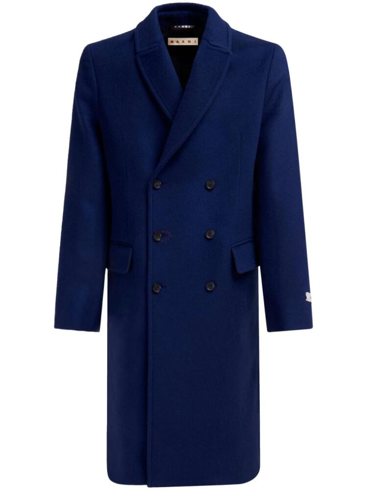 Marni buttoned double breasted coat - Blue Cover