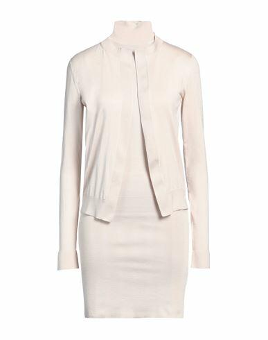 Fendi Woman Mini dress Beige Silk, Polyamide, Elastane Cover