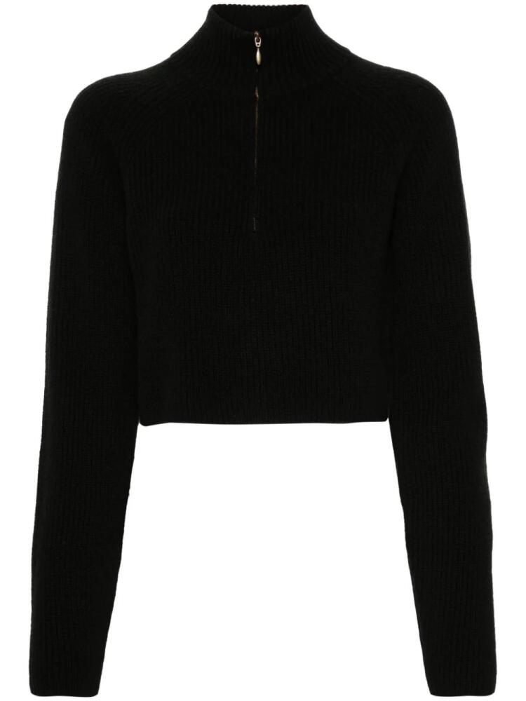 Le Kasha cropped sweater - Black Cover