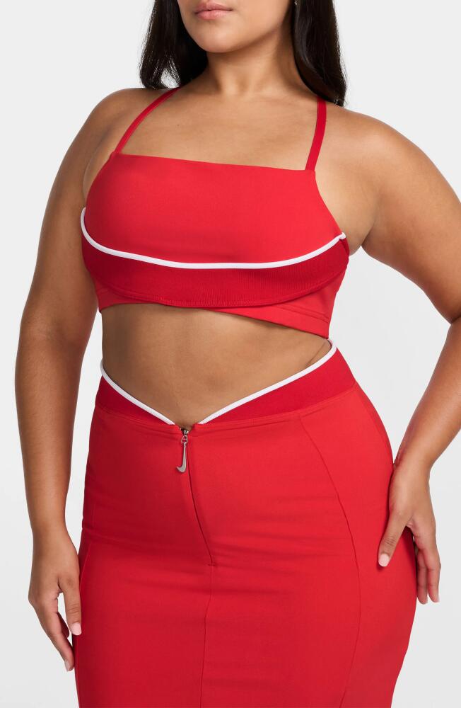 Nike x Jacquemus Bra Top in University Red/White Cover