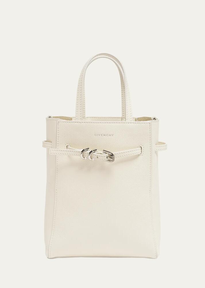 Givenchy Voyou Mini North-South Tote Bag in Tumbled Leather Cover