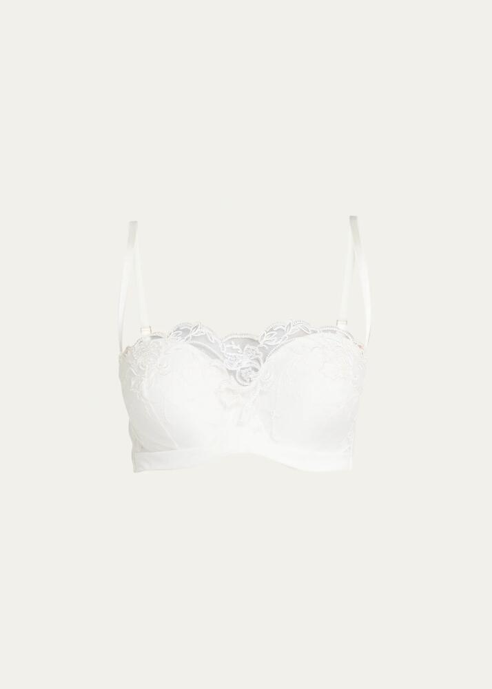 Lise Charmel Strapless Floral-Embroidered Bra Cover