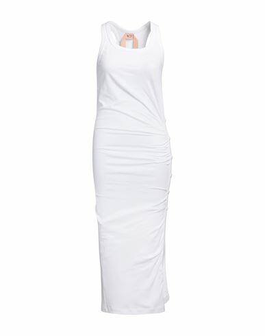 N°21 Woman Maxi dress White Cotton, Elastane Cover