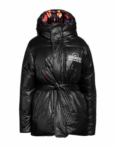 Dsquared2 Woman Puffer Black Polyester Cover