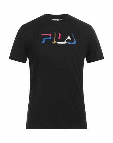 Fila Man T-shirt Black Cotton Cover