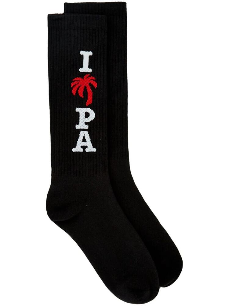 Palm Angels I Love PA ankle socks - Black Cover