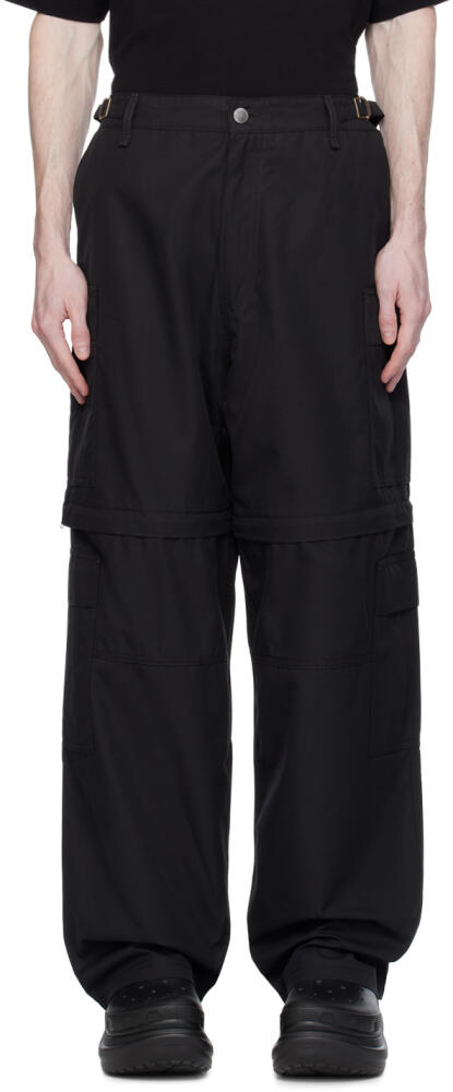 VTMNTS Black Detachable Leg Cargo Pants Cover