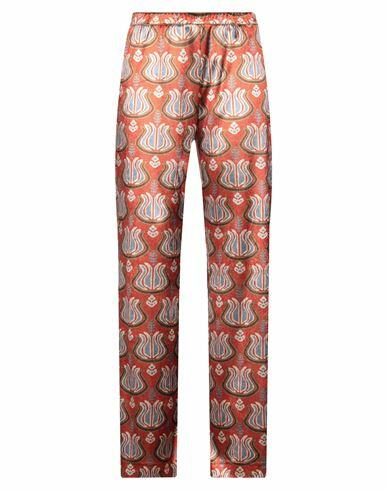 Niū Woman Pants Rust Polyester Cover