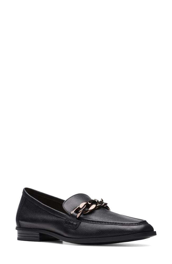 Clarks(r) Sarafyna Iris Loafer in Black Cover