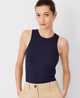 Ann Taylor Petite AT Weekend Ribbed Tank Top Cover