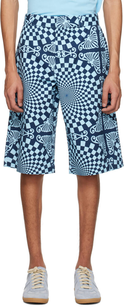 BLUEMARBLE Blue Folk Checkerboard Shorts Cover