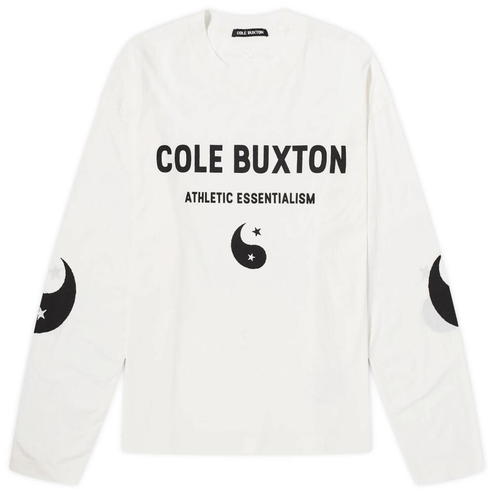 Cole Buxton Men's Yingyang Long Sleeve T-Shirt in Vintage White Cover