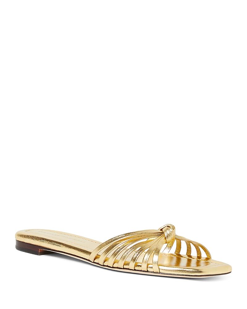 Loeffler Randall Women's Izzie Knot Flat Slide Sandals Cover