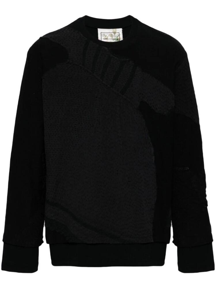 By Walid panelled cotton sweatshirt - Black Cover