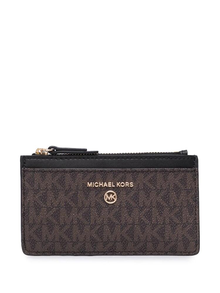 Michael Kors logo slim card case - Brown Cover