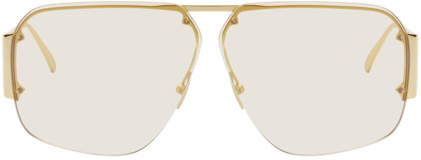 Bottega Veneta Gold Square Sunglasses Cover