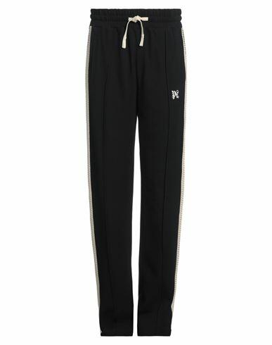 Palm Angels Man Pants Black Cotton, Polyester Cover