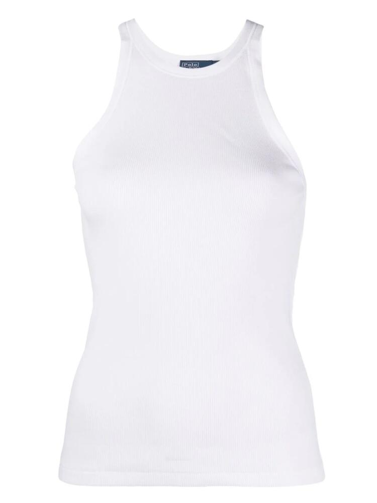 Polo Ralph Lauren ribbed cotton tank top - White Cover