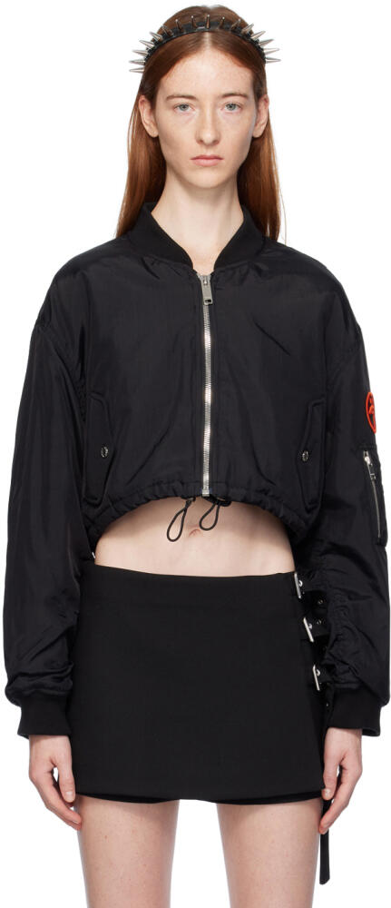 AMBUSH Black Cropped Bomber Jacket Cover