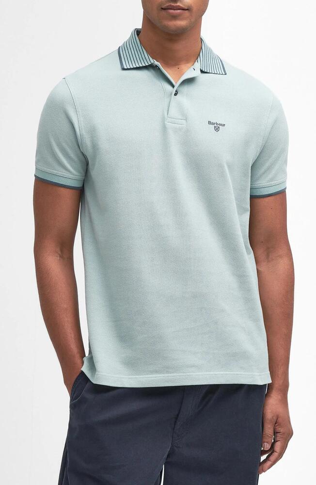 Barbour Denwick Polo Shirt in Blue Chalk Cover