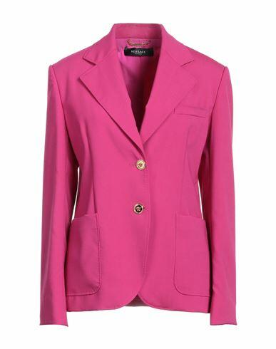 Versace Woman Blazer Fuchsia Virgin Wool, Elastane Cover