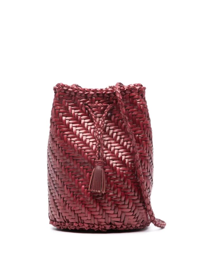 DRAGON DIFFUSION Pompom Double Jump bucket bag - Red Cover