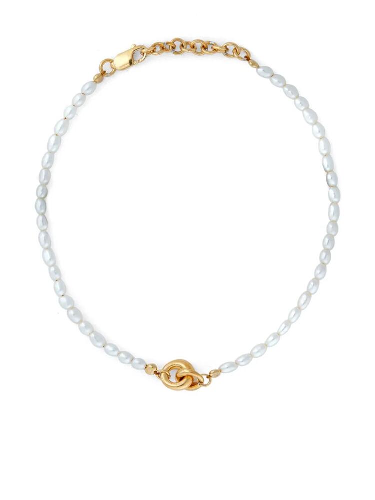 Otiumberg Link Up beaded pearl bracelet - Gold Cover