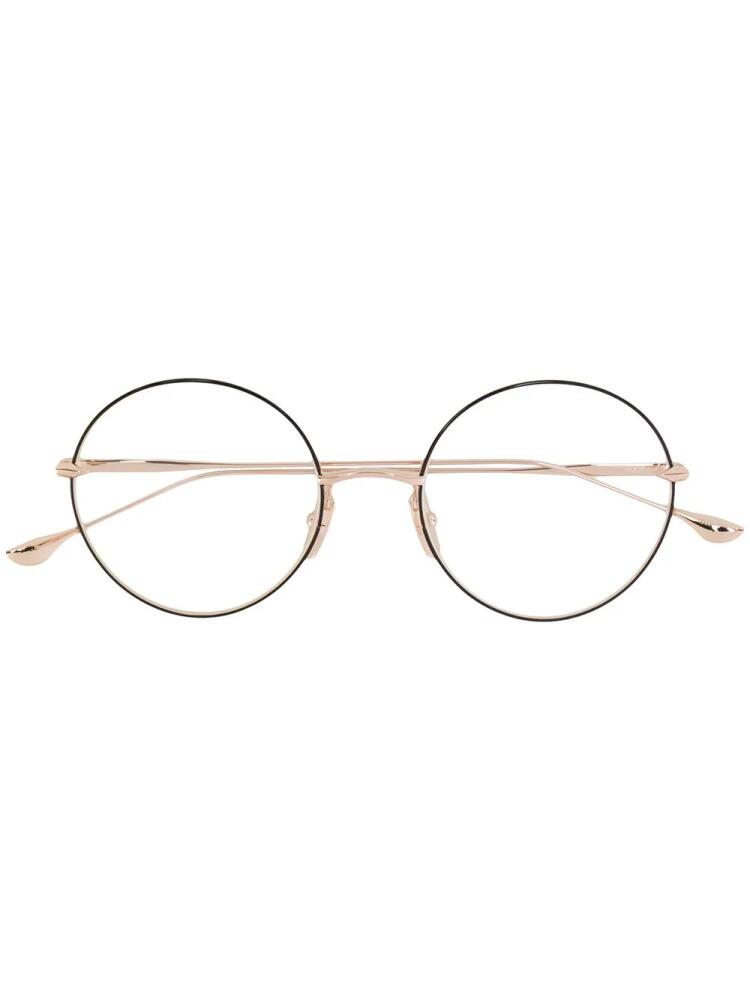 Dita Eyewear Believer round glasses - Metallic Cover