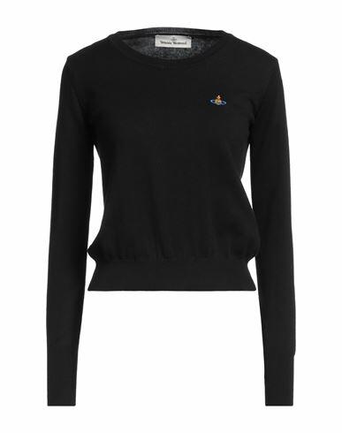 Vivienne Westwood Woman Sweater Black Cotton, Cashmere Cover