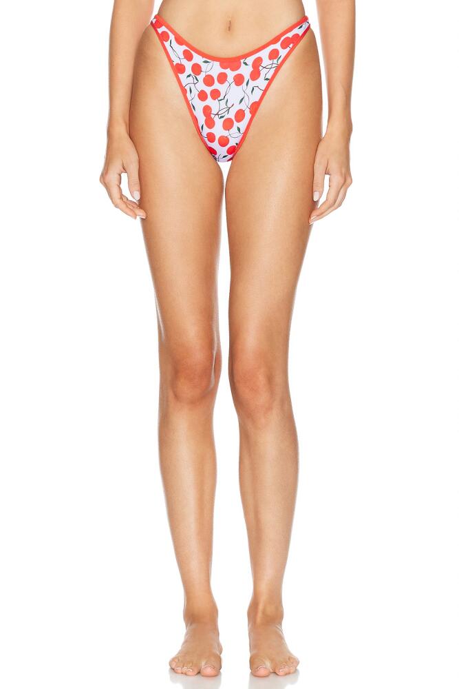 Heavy Manners X Elsa Hosk Full Bikini Bottom in Red Cover