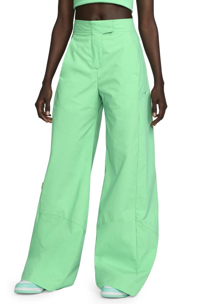 Nike Sportswear High Waist Wide Leg Pants in Spring Green/Spring Green Cover