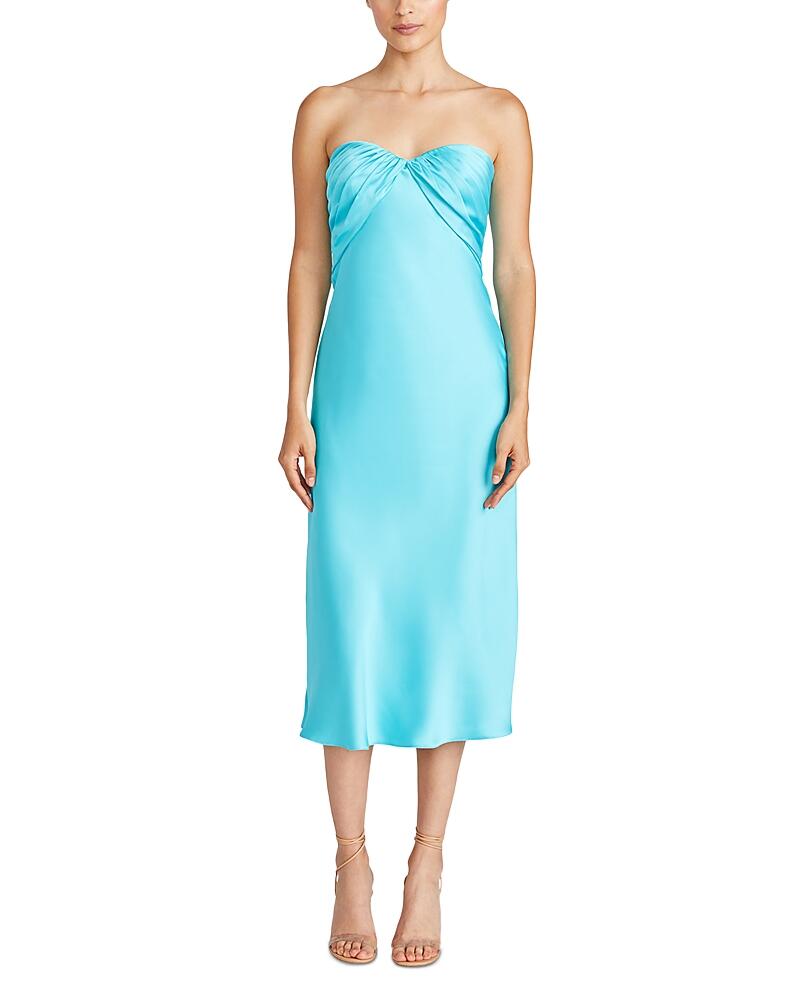 Ml Monique Lhuillier Imara Satin Midi Dress Cover