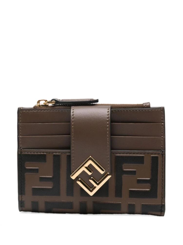 FENDI FF-plaque wallet - Brown Cover