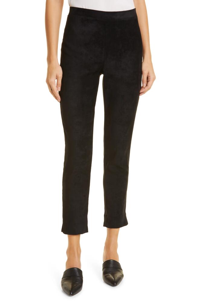 KOBI HALPERIN Lori Faux Suede Pants in Black Cover