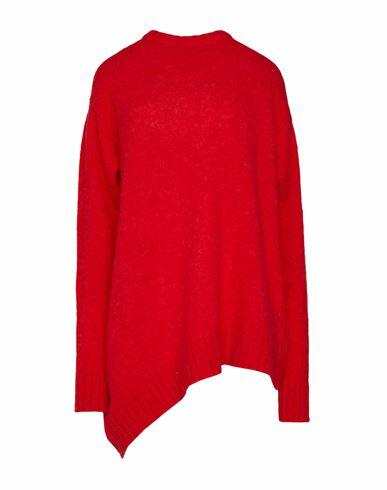 John Richmond Woman Sweater Red Alpaca wool, Nylon Cover