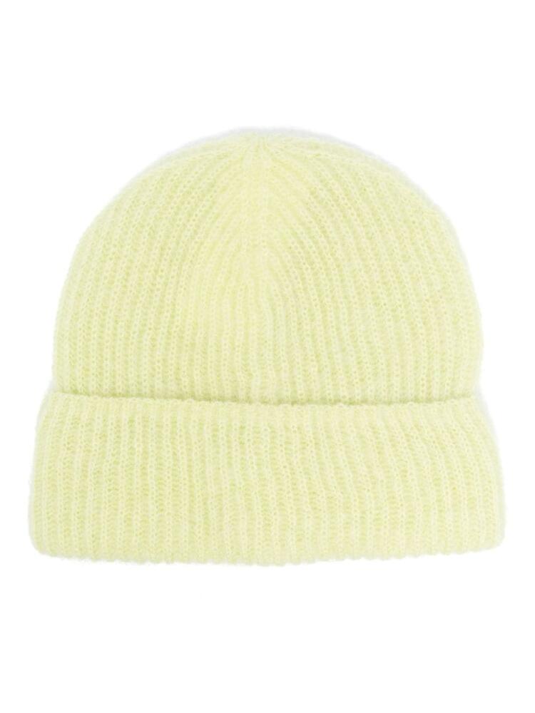 P.A.R.O.S.H. turn-up ribbed-knit beanie - Green Cover