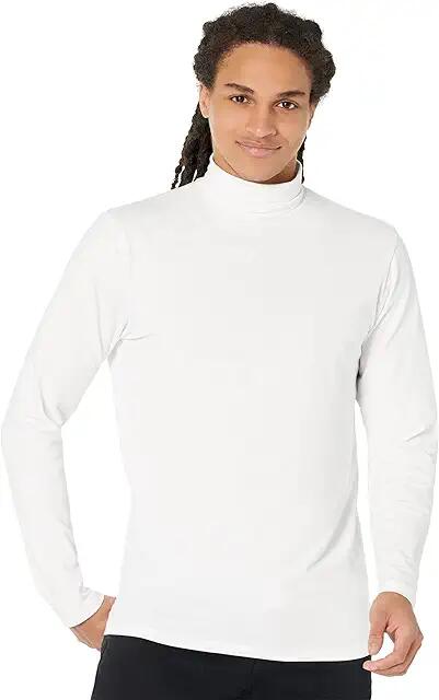 Selected Homme Rory Long Sleeve Roll Neck Tee (Bright White) Men's Clothing Cover