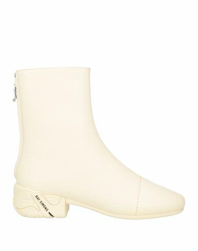 Raf Simons Woman Ankle boots Cream Leather Cover