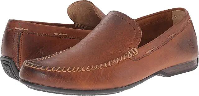 Frye Lewis Venetian (Cognac Oiled Vintage) Men's Slip on Shoes Cover