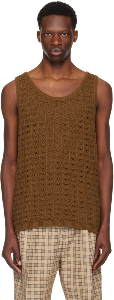 CMMN SWDN Brown Cray Tank Top Cover