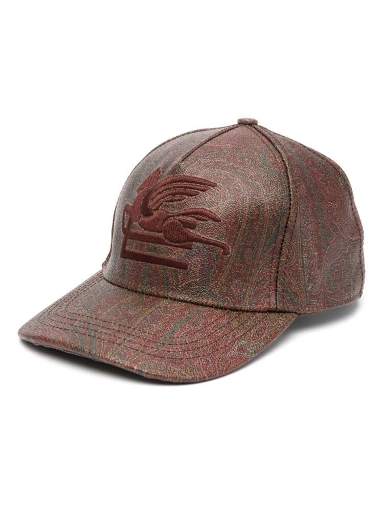 ETRO Pegaso paisley-print baseball cap - Brown Cover