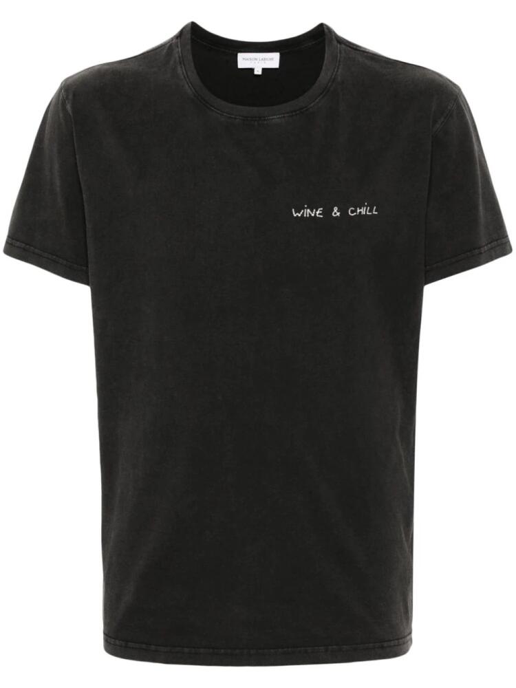 Maison Labiche Wine & Chill Popincourt T-shirt - Black Cover