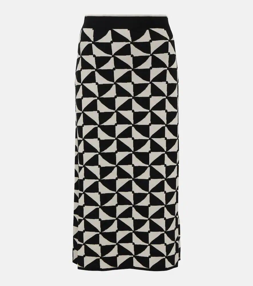 'S Max Mara Enza high-rise wool midi skirt Cover